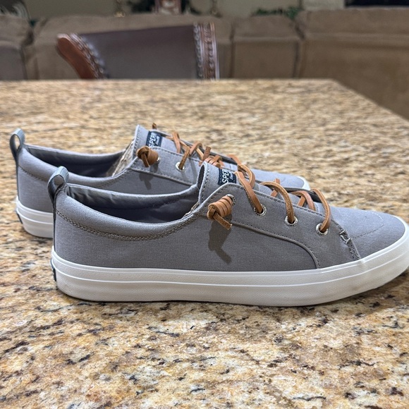 Sperry Men's Gray and Brown Boat Shoes - Picture 3 of 7